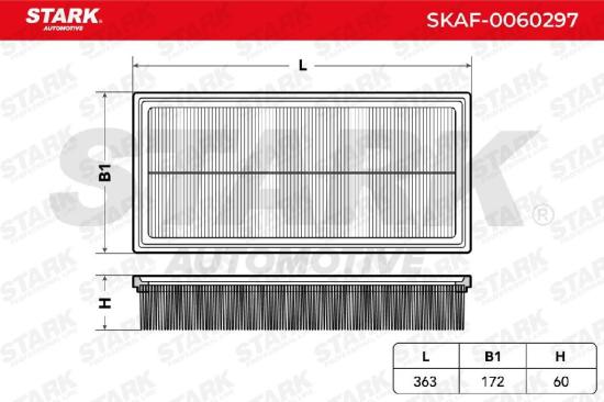 STARK SKAF-0060297 Motor Luftfilter Filtereinsatz passend für MERCEDES-BENZ SL Bild STARK SKAF-0060297 Motor Luftfilter Filtereinsatz passend für MERCEDES-BENZ SL