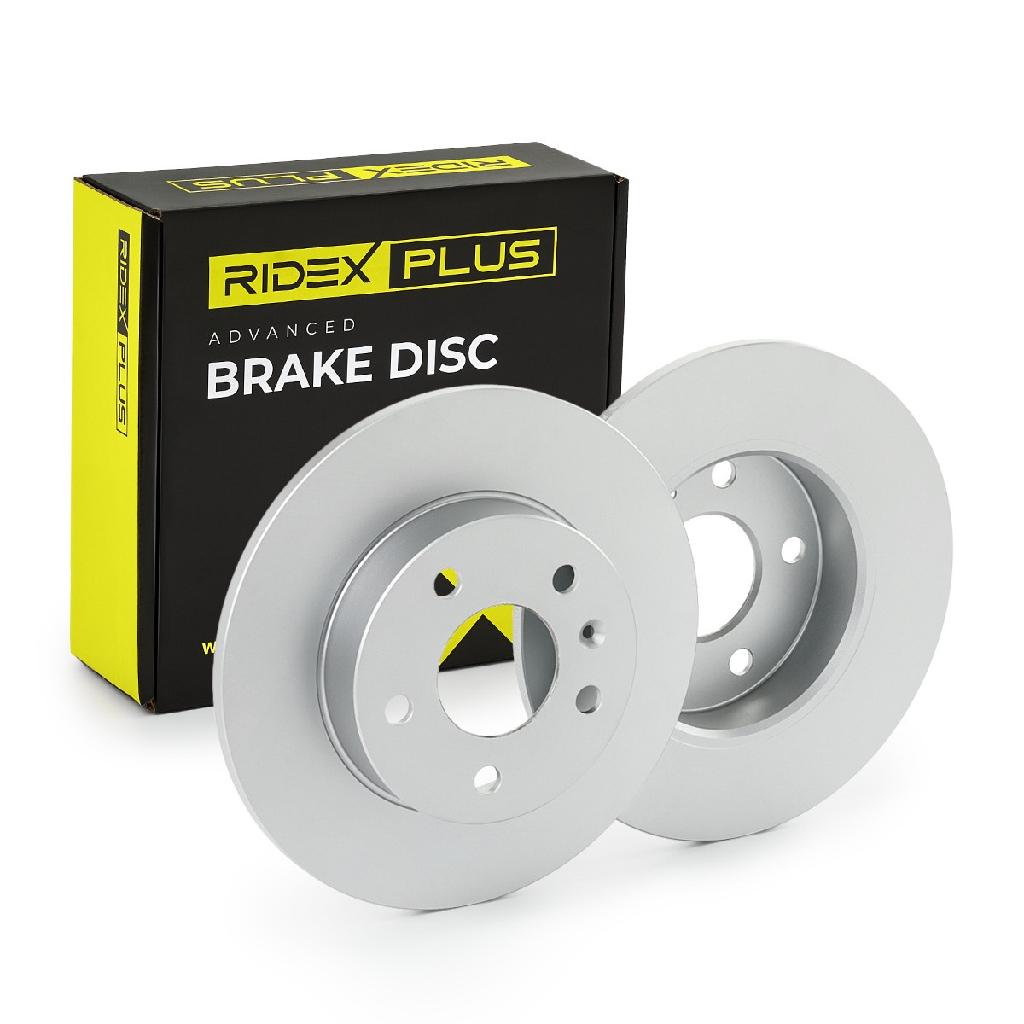 RIDEX PLUS 82B0002P 2x Bremsscheiben Hinten Ø264mm voll für OPEL ZAFIRA B
