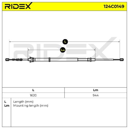 RIDEX Handbremsseil Hinten Rechts Links für SKODA Octavia I Combi (1U5) Bild RIDEX Handbremsseil Hinten Rechts Links für SKODA Octavia I Combi (1U5)