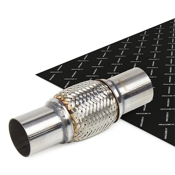 RIDEX Flexrohr Auspuff Abgasrohr Ø55mm 100mm Edelstahl 3971F0069 für VW für AUDI