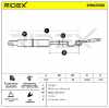 RIDEX 219G0703 Heckklappendämpfer hinten rechts Länge:616mm 390N Hub: 212mm Bild RIDEX 219G0703 Heckklappendämpfer hinten rechts Länge:616mm 390N Hub: 212mm