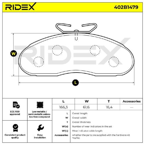 RIDEX Bremsbelagsatz Bremsbeläge Vorne für RENAULT TRAFIC Kasten (TXX) Bild RIDEX Bremsbelagsatz Bremsbeläge Vorne für RENAULT TRAFIC Kasten (TXX)