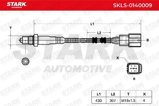 STARK SKLS-0140009 Lambdasonde Oxygen O2 Sensor Beheizt für RENAULT Clio 1I Bild STARK SKLS-0140009 Lambdasonde Oxygen O2 Sensor Beheizt für RENAULT Clio 1I