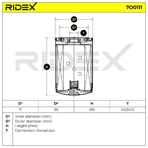 RIDEX Ölfilter Auto Motorölfilter Anschraubfilter 7O0111 für FIAT Ducato Bus Bild RIDEX Ölfilter Auto Motorölfilter Anschraubfilter 7O0111 für FIAT Ducato Bus