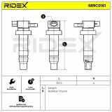 RIDEX 689C0161 Zündspule für HYUNDAI i20 (PB, PBT) 273012B000