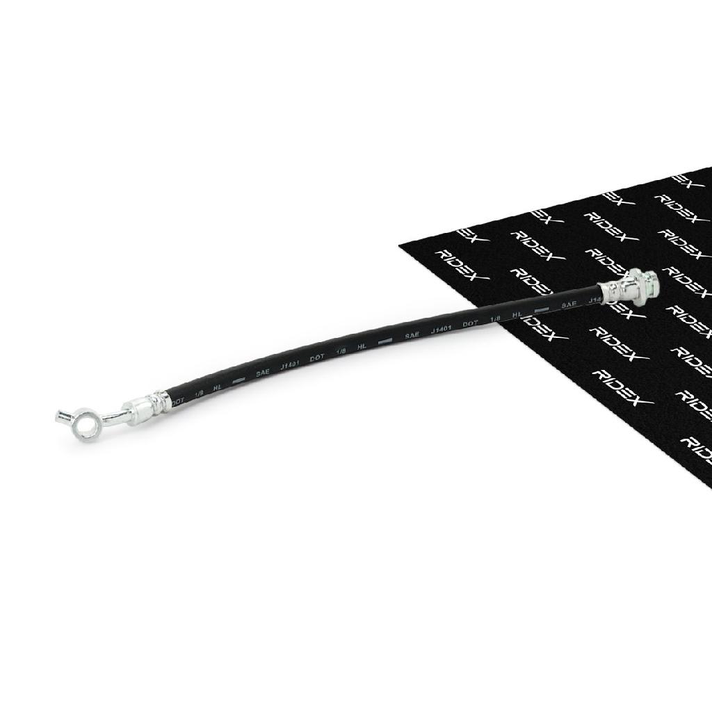 RIDEX Bremsschlauch 83B1607 VORNE links BREMSSCHLÄUCHE Länge: 370mm für NISSAN