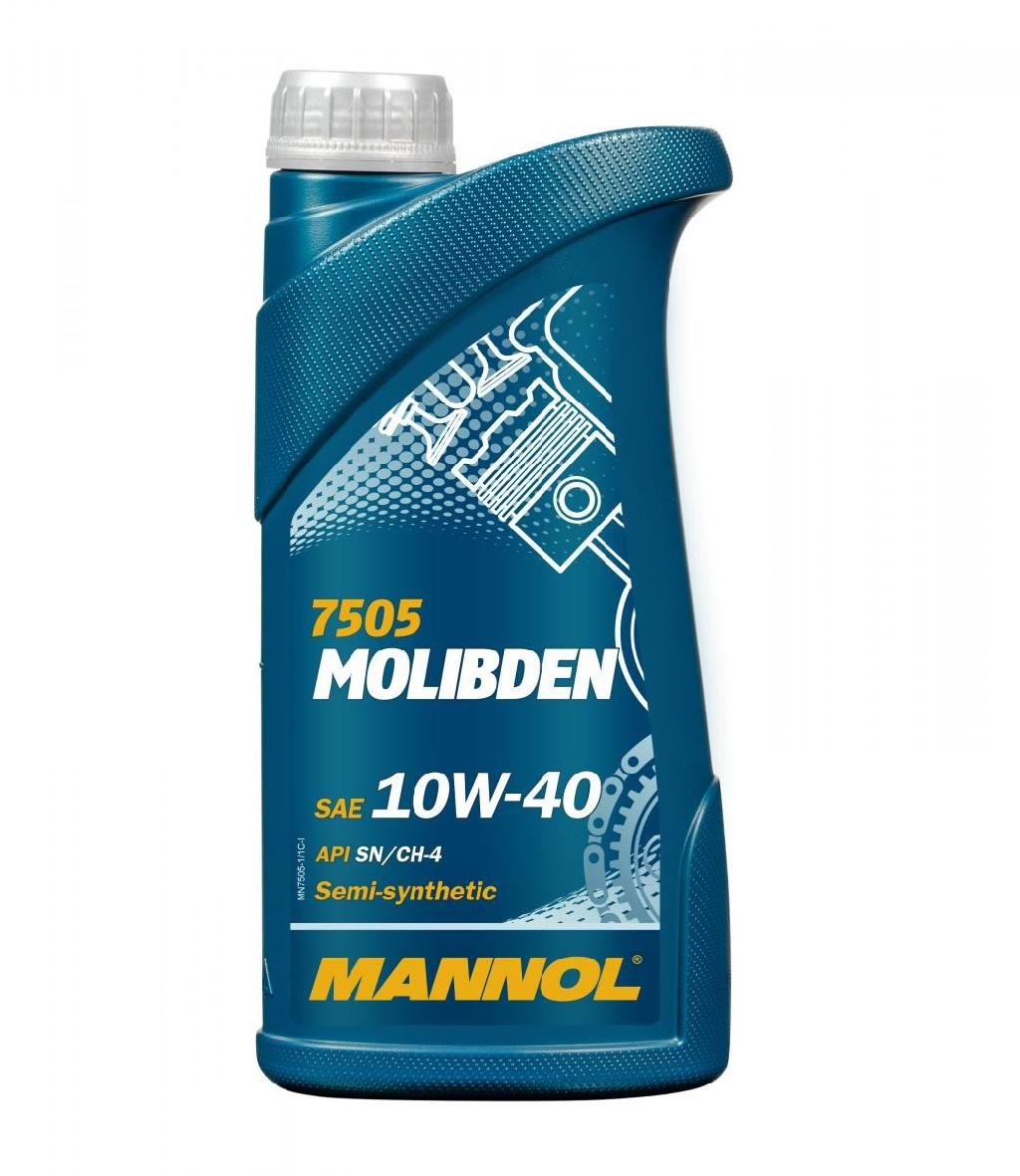 MANNOL Motoröl 10W-40 MOLIBDEN Teilsynthetiköl Motor Öl API SN API CH-4 1L