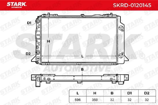 STARK SKRD-0120145 Motorkühler / Wasserkühler für AUDI 80 Limousine (8C2, B4) Bild STARK SKRD-0120145 Motorkühler / Wasserkühler für AUDI 80 Limousine (8C2, B4)