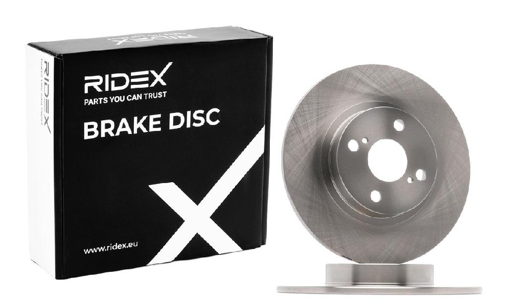 RIDEX 82B0501 2x Bremsscheiben Hinten Ø266mm voll für VW Golf 1II (1H1)
