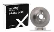 RIDEX 82B0501 2x Bremsscheiben Hinten Ø266mm voll für VW Golf 1II (1H1)