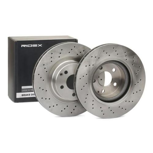 RIDEX 82B0332 2x Bremsscheiben Vorne Ø330mm gelocht/innenbel. 2204210812 Bild RIDEX 82B0332 2x Bremsscheiben Vorne Ø330mm gelocht/innenbel. 2204210812