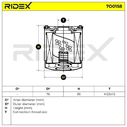 RIDEX Ölfilter Motorölfilter Anschraubfilter 7O0158 für OPEL INSIGNIA Caravan Bild RIDEX Ölfilter Motorölfilter Anschraubfilter 7O0158 für OPEL INSIGNIA Caravan
