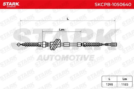 STARK Handbremsseil Hinten für AUDI 80 Limousine (8C2, B4) Bild STARK Handbremsseil Hinten für AUDI 80 Limousine (8C2, B4)