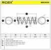 RIDEX 188C0330 2x Federn Fahrwerksfedern Vorne für FORD 1003604 7354136 Bild RIDEX 188C0330 2x Federn Fahrwerksfedern Vorne für FORD 1003604 7354136