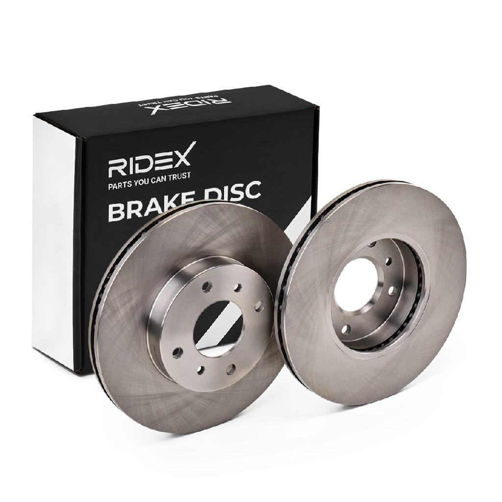 RIDEX 82B0230 2x Bremsscheiben Vorne Ø280mm Belüftet für NISSAN