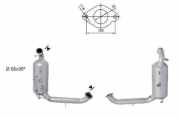 VEGAZ Rußpartikelfilter DPF Euro 4 Abgasanlage Diesel 640 FK-848AS für FORD