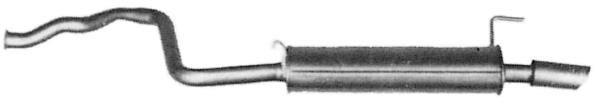 VEGAZ Endschalldämpfer Hinten für AUDI 80 Limousine (8C2, B4)