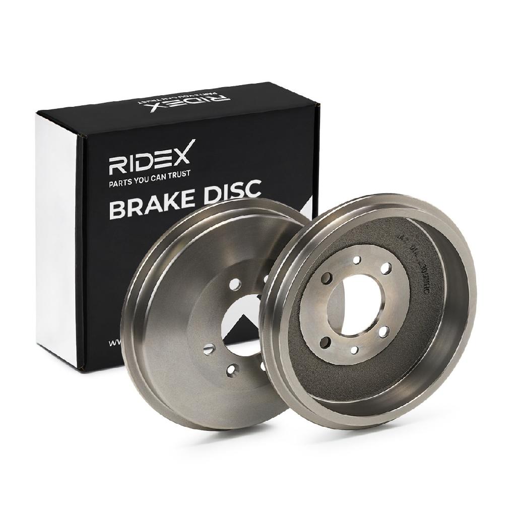 RIDEX 123B0034 2x Bremstrommeln Set Hinten AußenØ253mm AußenØ274mm