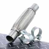 RIDEX Flexrohr Auspuff Abgasrohr Ø45mm 300mm Rohrverbinder:Flexibel mit Schellen