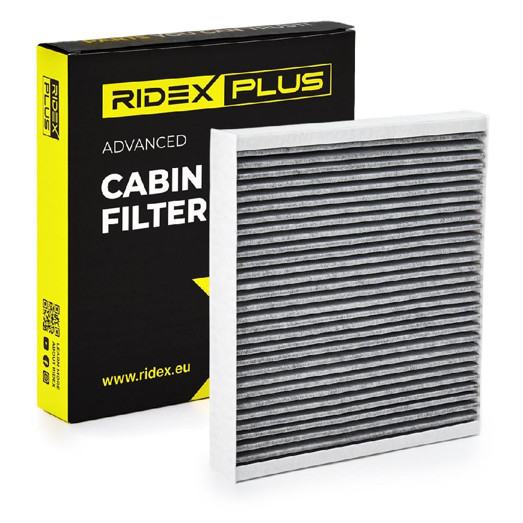 RIDEX PLUS 424I0102P Innenraumfilter Pollenfilter Aktivkohlefilter Höhe: 35