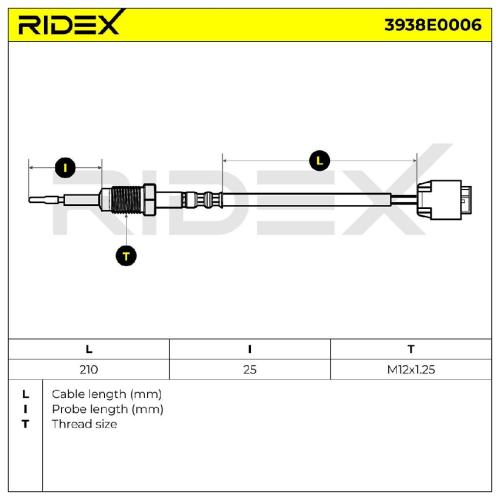 RIDEX 3938E0006 Abgastemperatursensor 2-Polig für BMW 3 Touring (E91) Bild RIDEX 3938E0006 Abgastemperatursensor 2-Polig für BMW 3 Touring (E91)