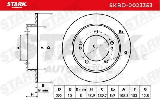 STARK SKBD-0023353 1x Bremsscheibe Vorne Ø289,6mm voll für SUZUKI JIMNY (FJ) Bild STARK SKBD-0023353 1x Bremsscheibe Vorne Ø289,6mm voll für SUZUKI JIMNY (FJ)