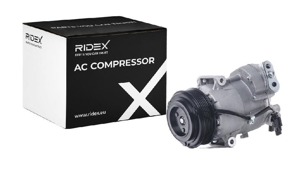 RIDEX A/C Kompressor für Klimaanlage Klimakompressor PAG 46 mit 109mm für OPEL