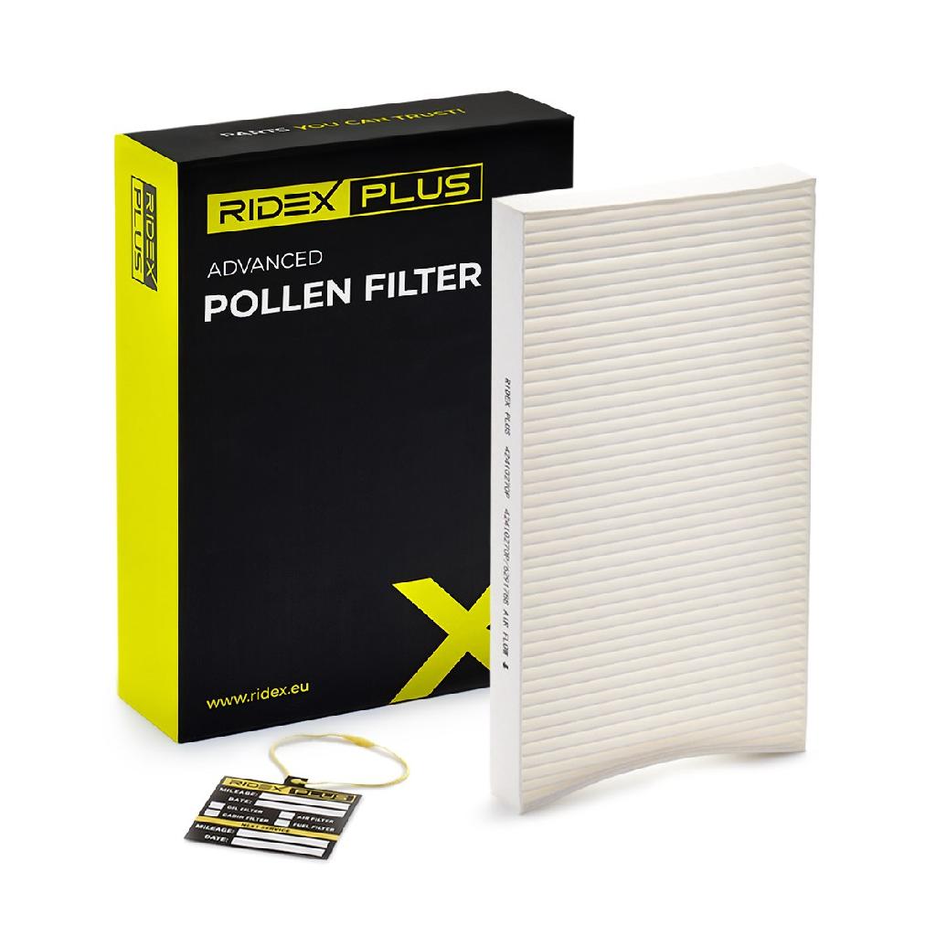 RIDEX PLUS 424I0270P Innenraumfilter Pollenfilter Höhe: 30 Breite: 161 Länge: