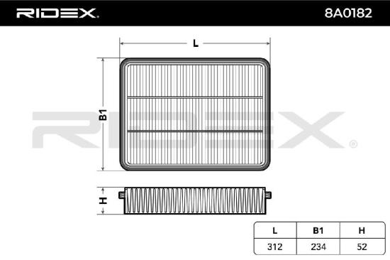 RIDEX 8A0182 Motor Luftfilter Filtereinsatz für TOYOTA HILUX III Pick-up Bild RIDEX 8A0182 Motor Luftfilter Filtereinsatz für TOYOTA HILUX III Pick-up