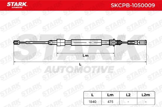 STARK Handbremsseil Vorne links rechts für CITROËN C5 II Break (RE) Bild STARK Handbremsseil Vorne links rechts für CITROËN C5 II Break (RE)