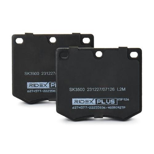 RIDEX PLUS Bremsbelagsatz Bremsbeläge Vorne für FORD CAPRI III (GECP) GRANADA Bild RIDEX PLUS Bremsbelagsatz Bremsbeläge Vorne für FORD CAPRI III (GECP) GRANADA