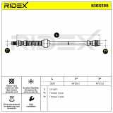 RIDEX Bremsschlauch 83B0388 VORNE HINTEN BREMSSCHLÄUCHE für RENAULT KANGOO