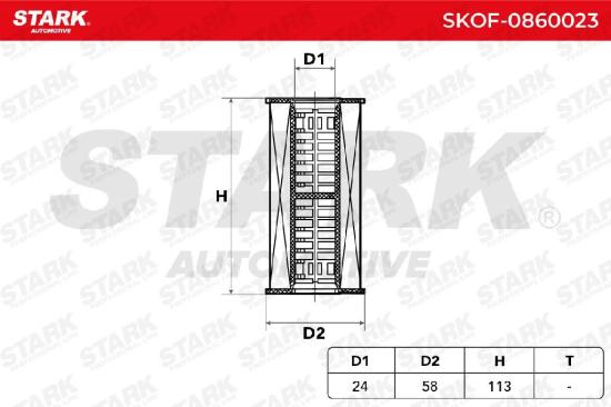 STARK Ölfilter Motorölfilter Filtereinsatz mit Dichtungen SKOF-0860023 Bild STARK Ölfilter Motorölfilter Filtereinsatz mit Dichtungen SKOF-0860023