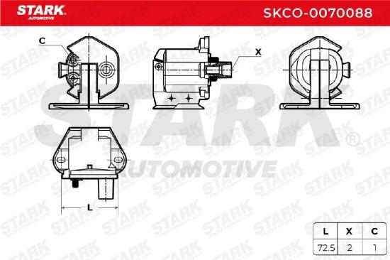STARK SKCO-0070088 Zündspule passend für MERCEDES-BENZ Stufenheck (W124) Bild STARK SKCO-0070088 Zündspule passend für MERCEDES-BENZ Stufenheck (W124)