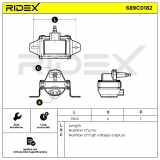 RIDEX 689C0182 Zündspule Anschlussanzahl 4 für VW Golf 1 Cabriolet (155) 597042