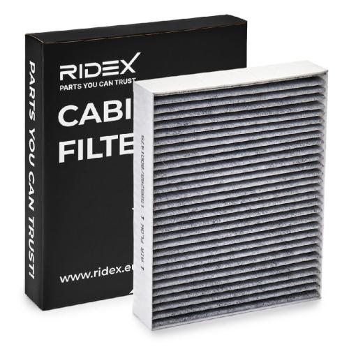 RIDEX 424I0102 Innenraumfilter Pollenfilter Aktivkohlefilter Höhe: 35 Breite: Bild RIDEX 424I0102 Innenraumfilter Pollenfilter Aktivkohlefilter Höhe: 35 Breite: