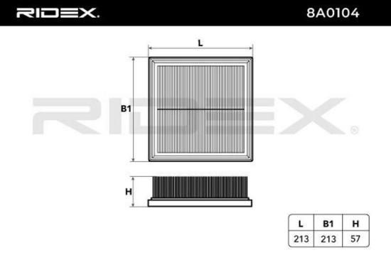 RIDEX 8A0104 Motor Luftfilter Quadratisch Filtereinsatz Umluftfilter für VW Bild RIDEX 8A0104 Motor Luftfilter Quadratisch Filtereinsatz Umluftfilter für VW