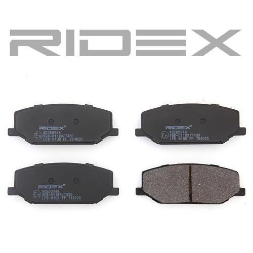 RIDEX Bremsbelagsatz Bremsbeläge Vorne für SUZUKI JIMNY (FJ) Samurai SUV (SJ) Bild RIDEX Bremsbelagsatz Bremsbeläge Vorne für SUZUKI JIMNY (FJ) Samurai SUV (SJ)