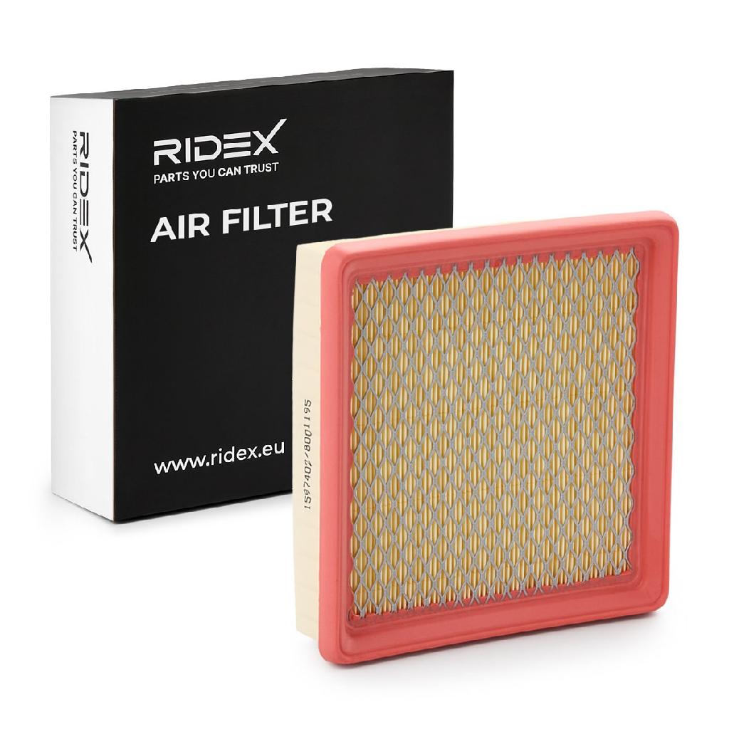RIDEX 8A0077 Motor Luftfilter VierEckig Umluftfilter Filtereinsatz mit für HONDA