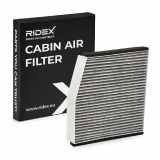 RIDEX 424I0257 Innenraumfilter Pollenfilter Aktivkohlefilter Höhe: 44 Breite: