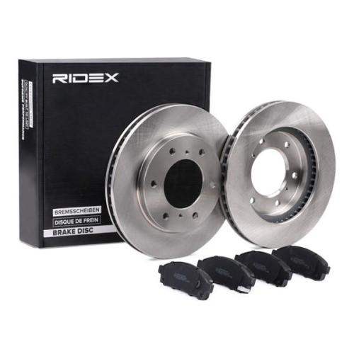 RIDEX Bremsenset Vorne Belüftet Ø294mm - Bremsscheiben und Beläge für MITSUBISHI Bild RIDEX Bremsenset Vorne Belüftet Ø294mm - Bremsscheiben und Beläge für MITSUBISHI