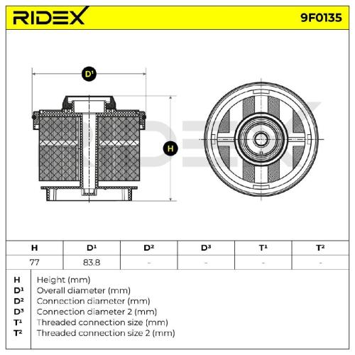 RIDEX 9F0135 Kraftstofffilter Filter Cartridge für FORD Fiesta Mk5 Schrägheck Bild RIDEX 9F0135 Kraftstofffilter Filter Cartridge für FORD Fiesta Mk5 Schrägheck