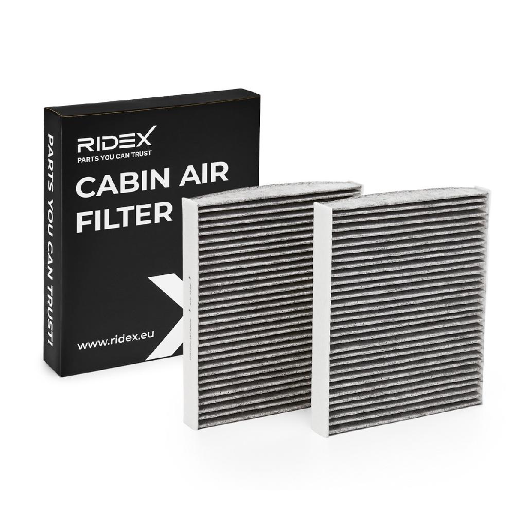 RIDEX 424I0495 Innenraumfilter Pollenfilter Höhe: 30 Breite: 206 Länge: 247