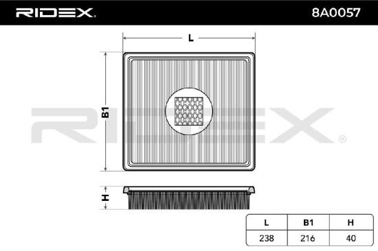RIDEX 8A0057 Motor Luftfilter Filtereinsatz Umluftfilter für CHRYSLER für DODGE Bild RIDEX 8A0057 Motor Luftfilter Filtereinsatz Umluftfilter für CHRYSLER für DODGE