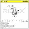 RIDEX 2462S0017 Traggelenk Führungsgelenk Vorne Links Rechts für CITROËN Bild RIDEX 2462S0017 Traggelenk Führungsgelenk Vorne Links Rechts für CITROËN