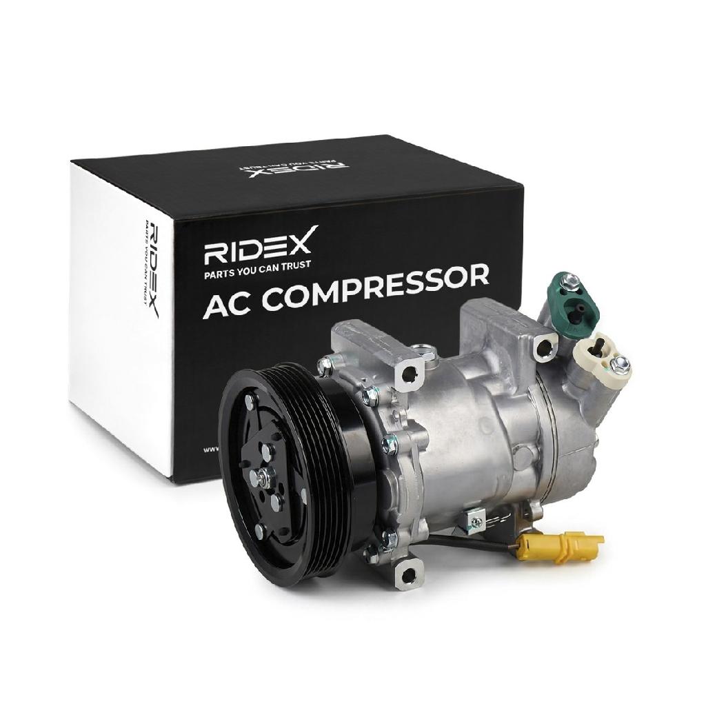 RIDEX A/C Kompressor für Klimaanlage Klimakompressor PAG 46 mit 123mm 926003639R
