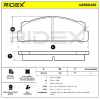 RIDEX Bremsbelagsatz Bremsbeläge Vorne für FIAT Panda Schrägheck (141) X 1/9 Bild RIDEX Bremsbelagsatz Bremsbeläge Vorne für FIAT Panda Schrägheck (141) X 1/9