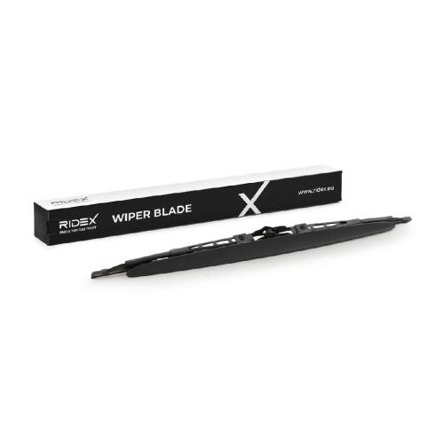 RIDEX Scheibenwischer Wischblatt Stück mit Spoiler Vorne Länge: 530mm Standard Bild RIDEX Scheibenwischer Wischblatt Stück mit Spoiler Vorne Länge: 530mm Standard
