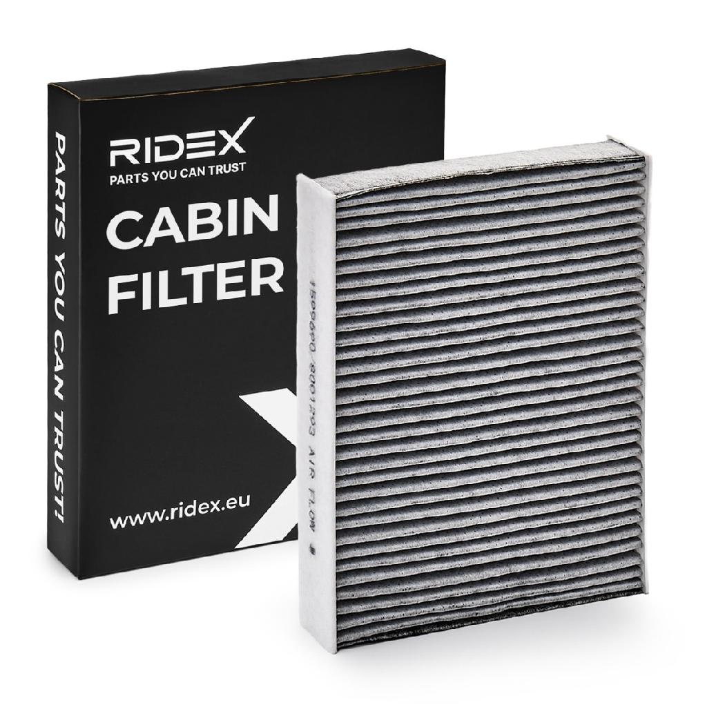 RIDEX 424I0060 Innenraumfilter Pollenfilter Aktivkohlefilter Höhe: 35 Breite:
