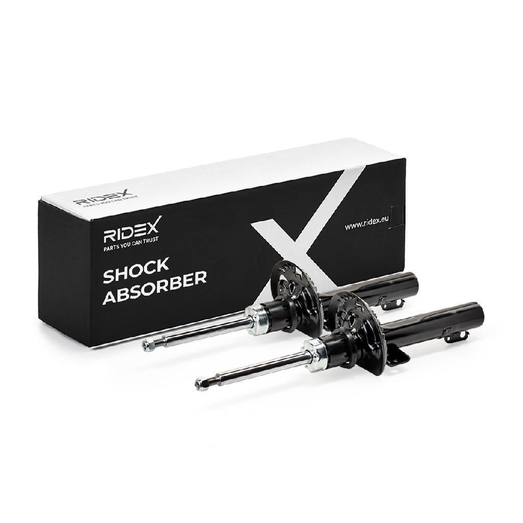 RIDEX 854S1248 2x Stoßdämpfer Federbein Gasdruck Vorne für VW POLO (9N)